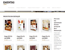 Tablet Screenshot of ementas.net